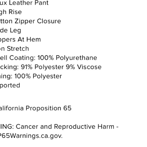 Hot N' Spicy Faux Leather Pant - Red - Picture 5 of 5